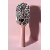 Pembe Renk Taş Ve Love Yazılı Saç Tarama Fırçası/ Tarak
