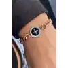 Rose Renk Yıldız Figürlü Çelik Bileklik