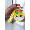 Sarı Renk Tavşan Figürlü Anahtarlık/ Cüzdan