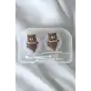 Şeffaf Renk Ayıcık Figürlü Lens Saklama Kutusu