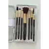 Siyah Renk 7li Makyaj Fırçası Set