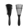 Siyah Renk Dolaşık Açıcı Masaj Etkili Elektriklenmeyi Önleyen Saç Fırçası/ Tarak
