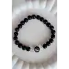 Siyah Renk Yin&Yang Figürlü Erkek Bileklik