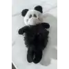 Siyah Ve Beyaz Renk Panda Figürlü Peluş Simit Toka