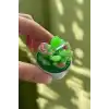 Yeşil Renk Sukulent Figürlü Mum