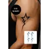 Yıldız Figürlü 12 Saat Sonra Kararan Geçici Mini Dövme Tattoo