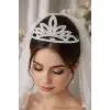 Zirkon Taşlı Gelin/Kına/Nişan/Söz Tasarım Taç