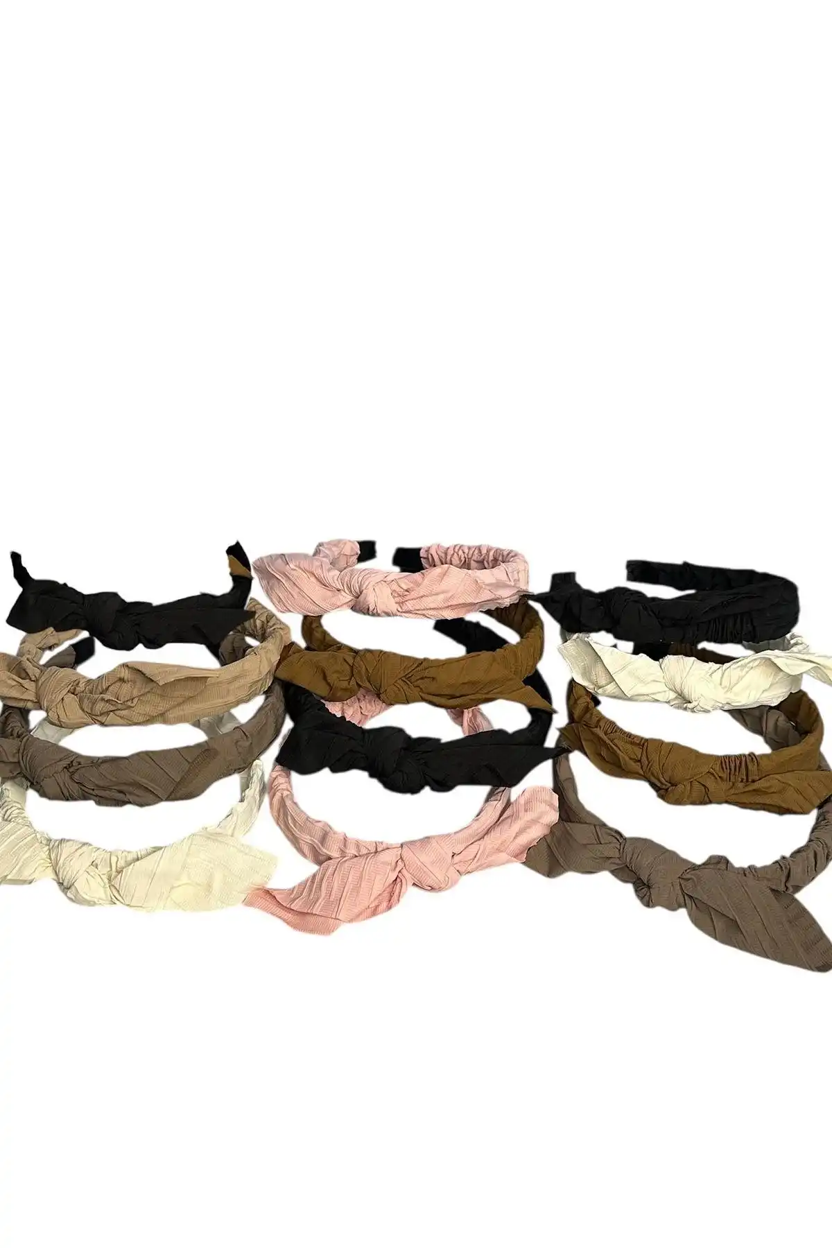 12´li Karışık Renk Kurdele Detaylı Taç Set