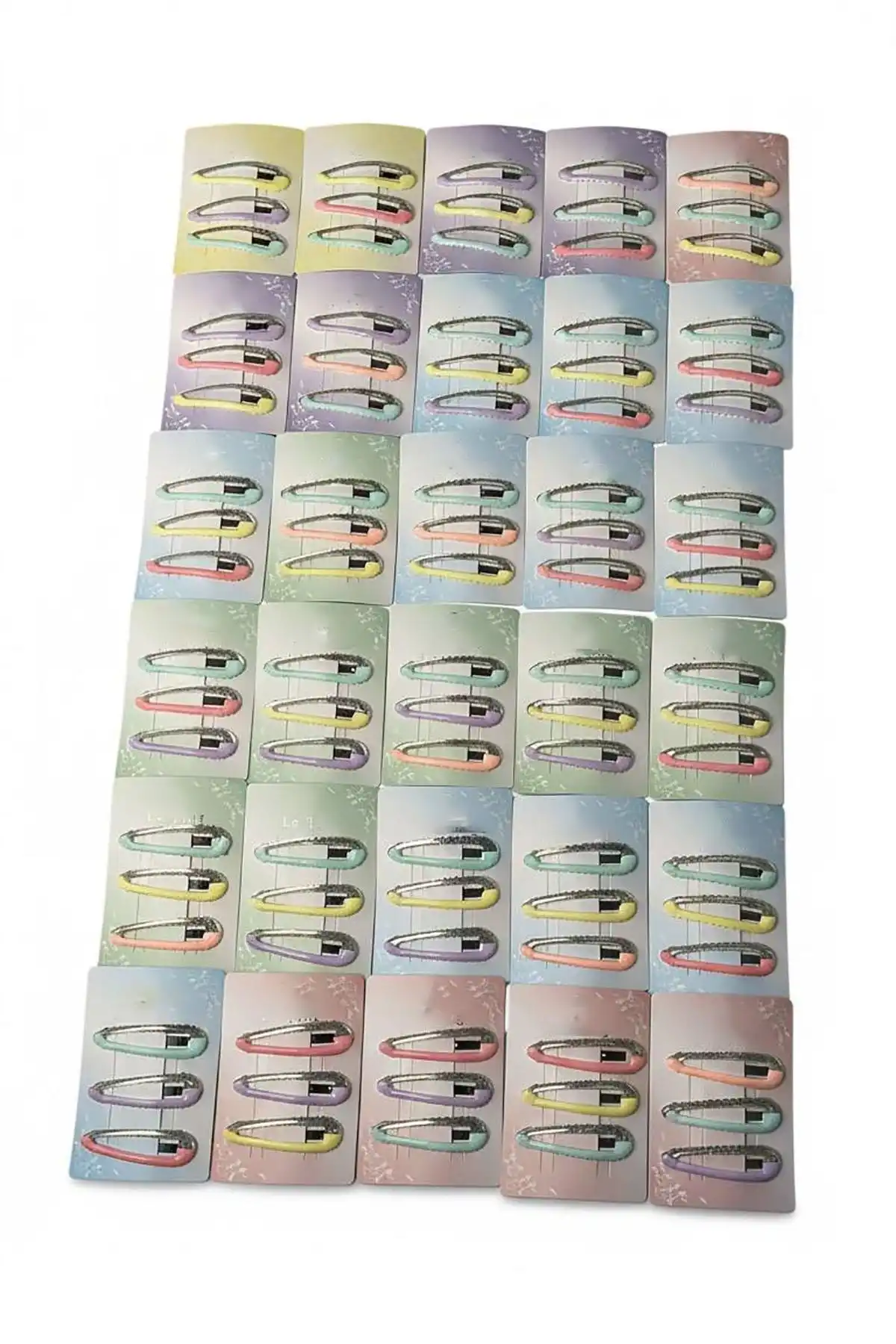 30lu Karışık Renk Yan Toka Set