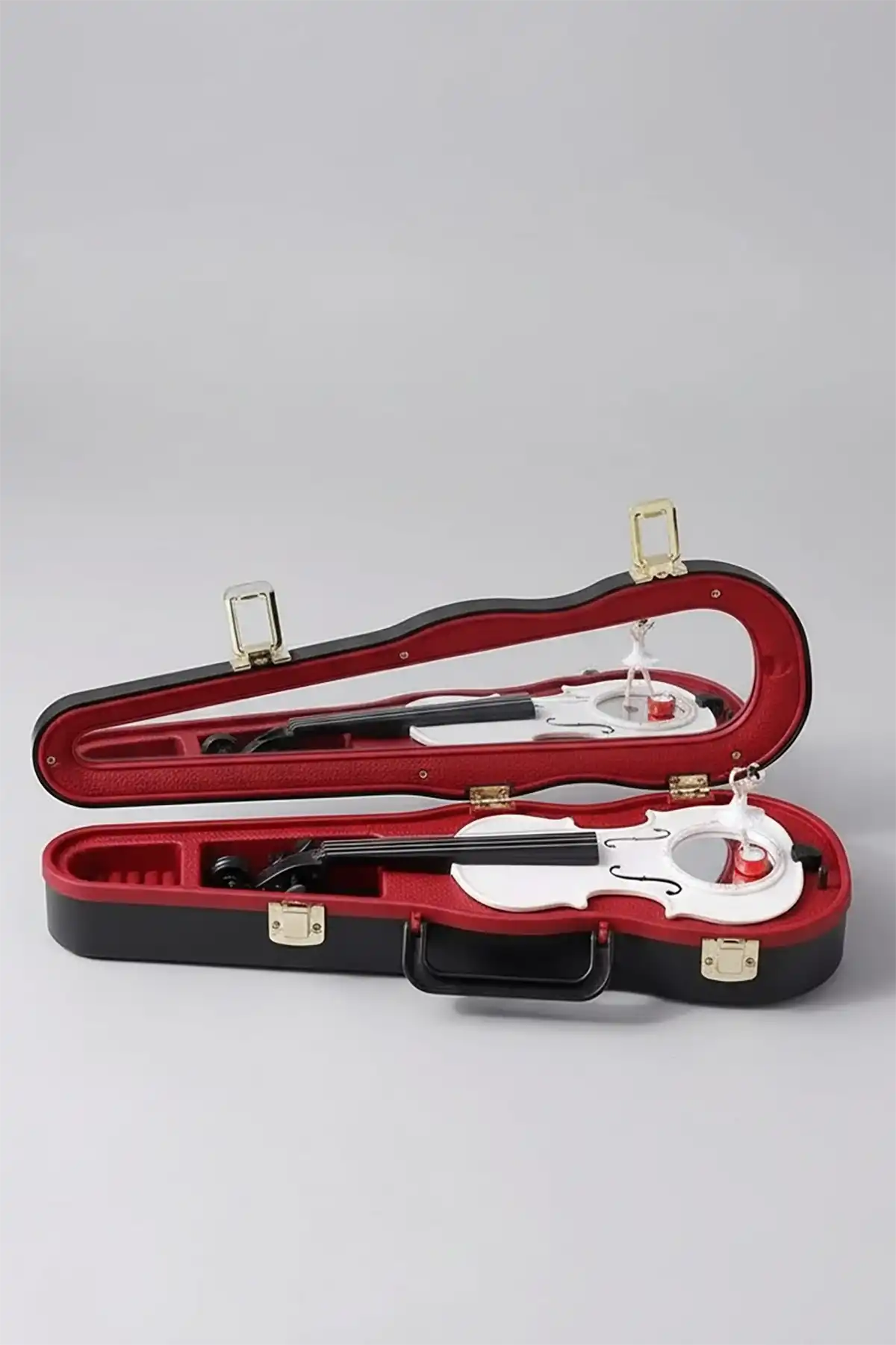 Dekoratif Dans Eden Balerinli Keman Müzik Kutusu