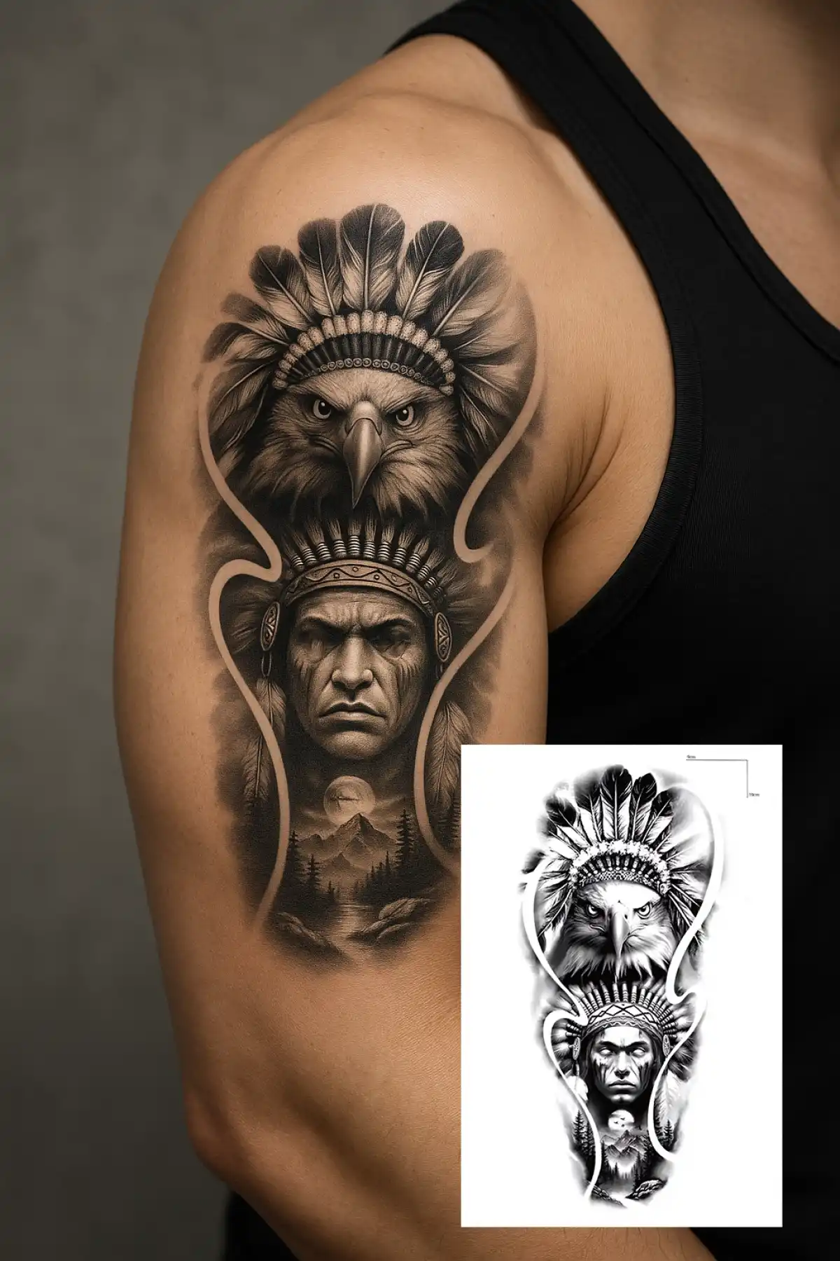 Geçici Kızıldereli Figürlü Dövme Tattoo