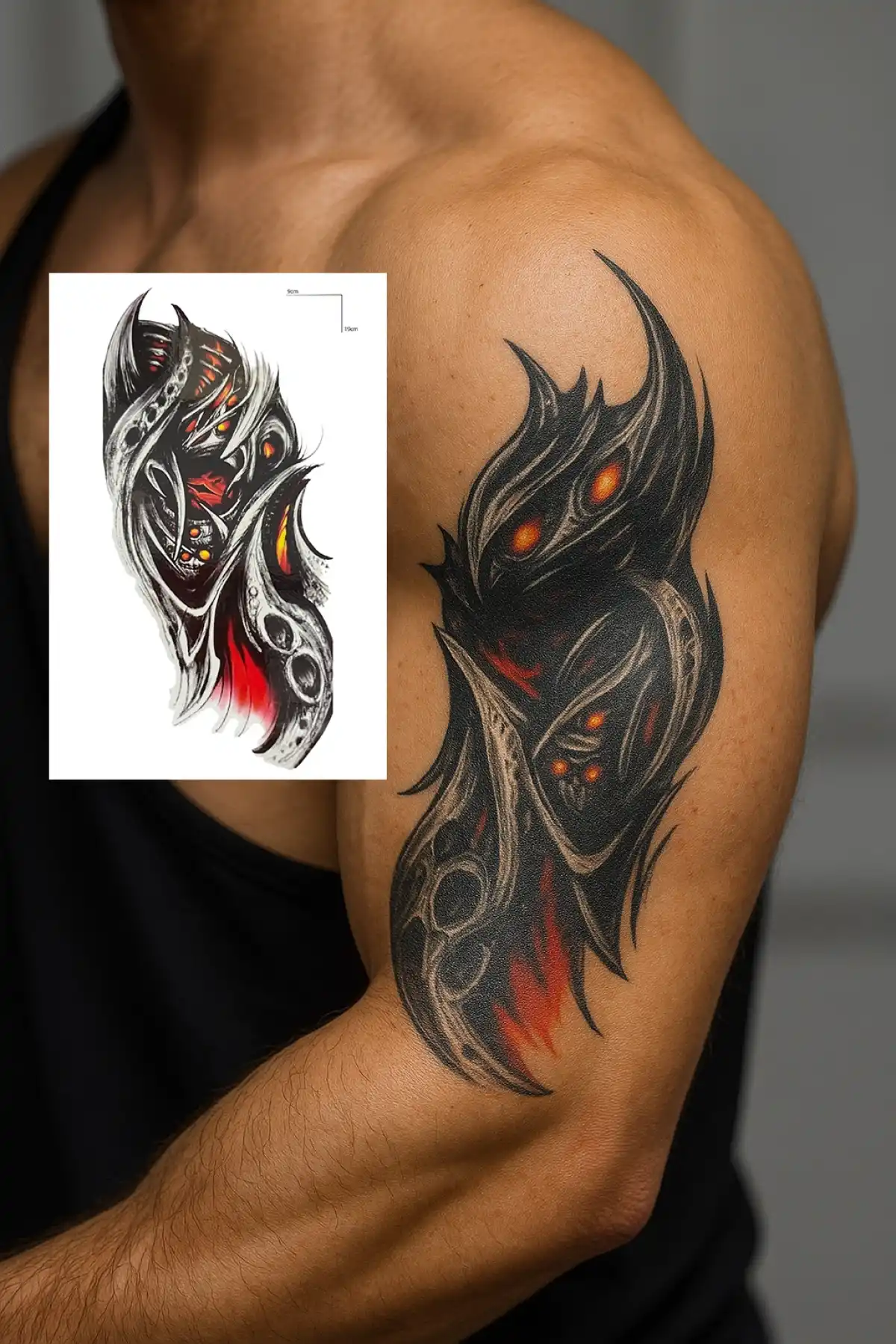 Geçici Tribal Figürlü Dövme Tattoo