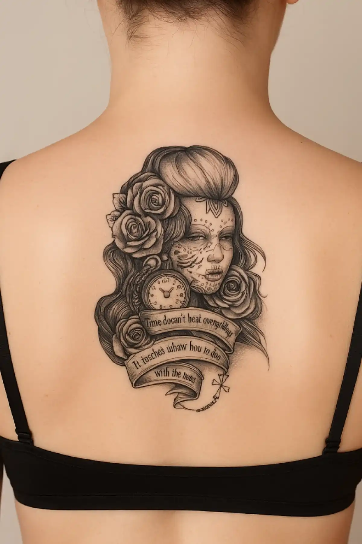 Kadın Figürlü Geçici Dövme Tattoo