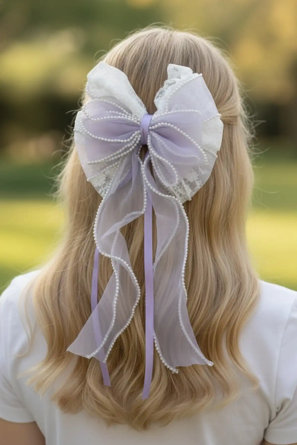 Mor Renk Kurdele Figürlü Otomat Toka