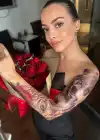 Geçici Kurt Ve Baykuş Figürlü Dövme Tattoo