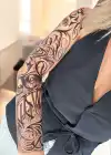Geçici Yazı Detaylı Dövme Tattoo