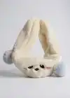 Krem Renk Ayıcık Figürlü Peluş Kulaklık