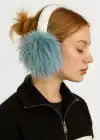 Mavi Ve Beyaz Renk Peluş Kulaklık