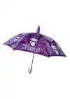 Mor Renk Karışık Figürlü Kılıflı Çocuk Şemsiye