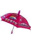 Pembe Renk Karışık Figürlü Kılıflı Çocuk Şemsiye