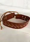 Açık Kahverengi Erkek Deri Bileklik