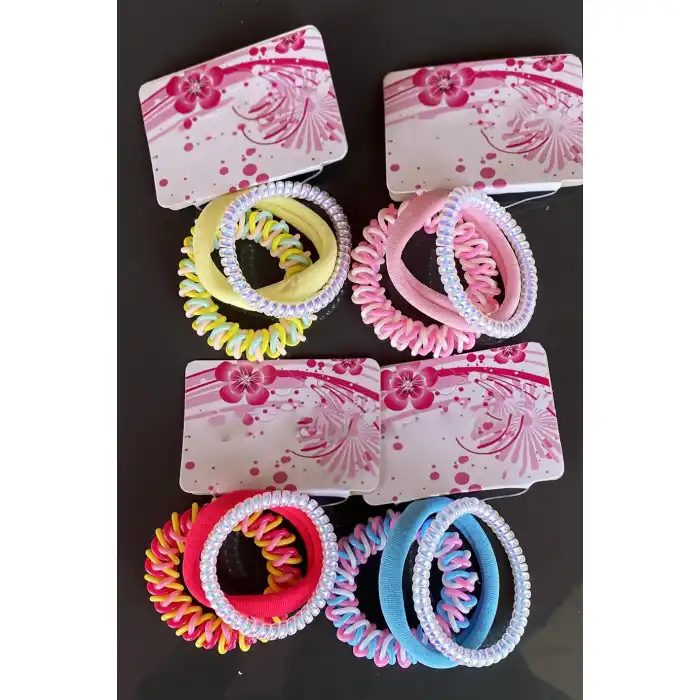 12li Karışık Renk Helezon ve Havlu Toka Set