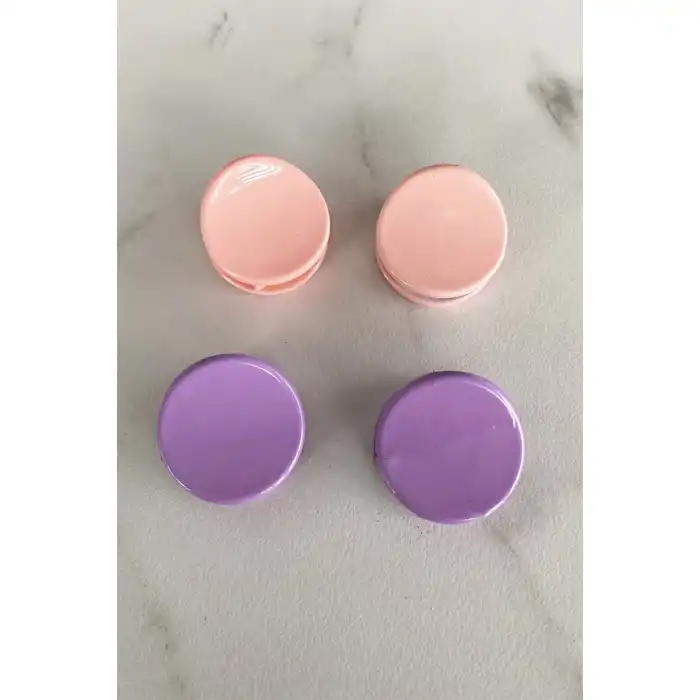 4Lü Karışık Renk Küçük Mandal Toka