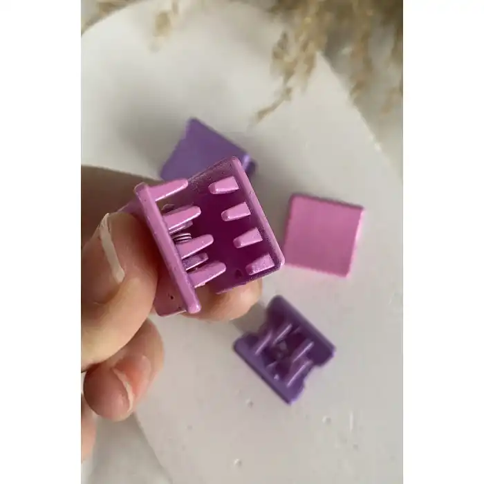 4lü Karışık Renk Küçük Mandal Toka Set