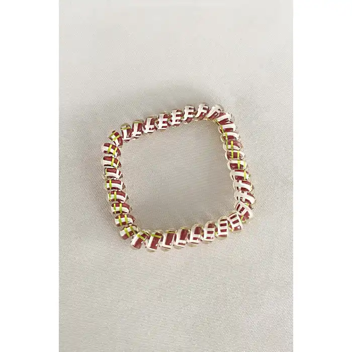 Beyaz Renk Helezon Lastik Toka