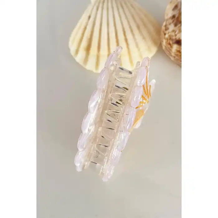 Beyaz Renk Orta Boy Deniz Kabuğu Mandal Toka