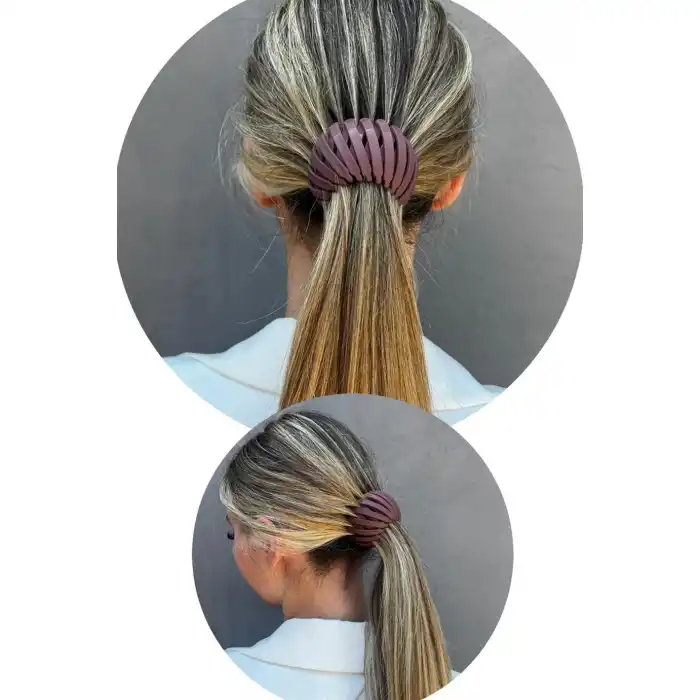 Bordo Renk Mat Saç Aparatı