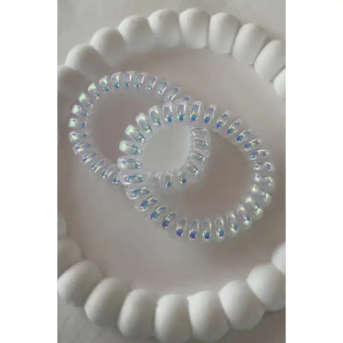 İkili Helezon Hologramlı Lastik Toka