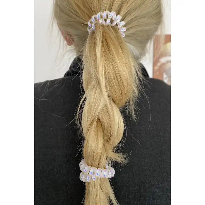 İkili Helezon Hologramlı Lastik Toka