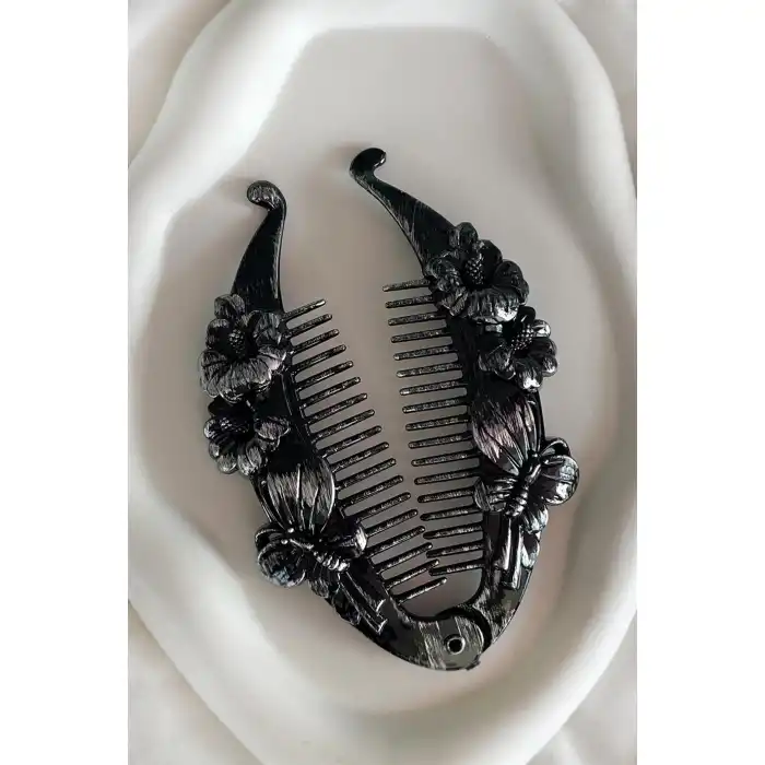 Karışık Renk Antik Desenli Çiçek Figürlü Muz Toka