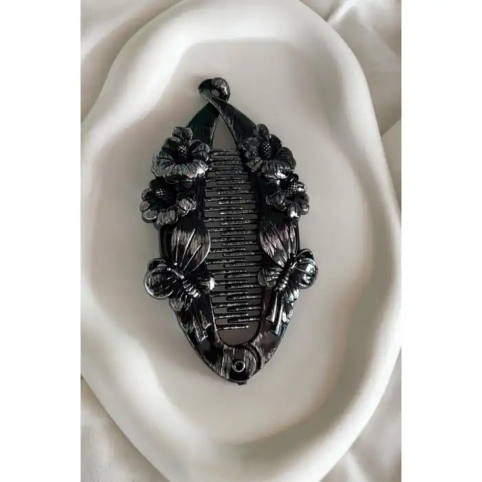 Karışık Renk Antik Desenli Çiçek Figürlü Muz Toka