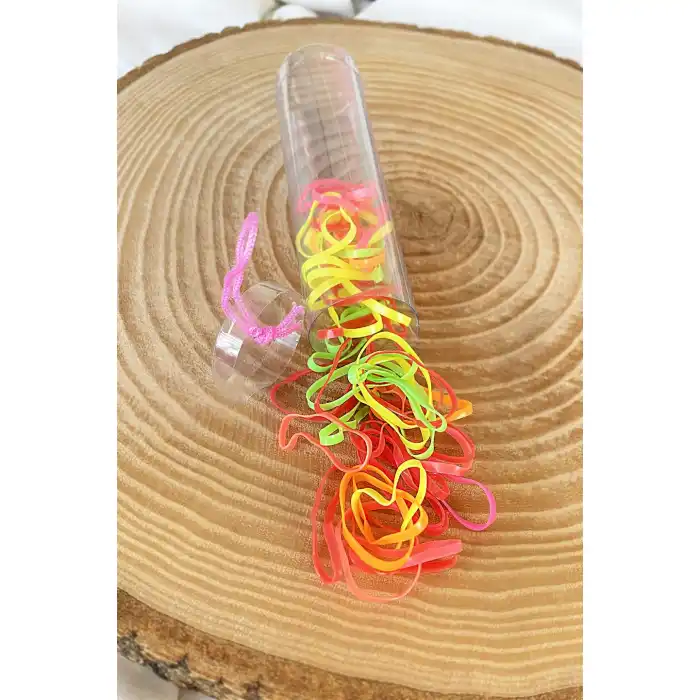 Karışık Renk Perma Paket Lastik Toka