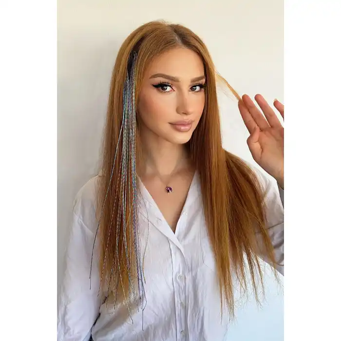 Karışık Renk Saç Aksesuarı / 50 cm