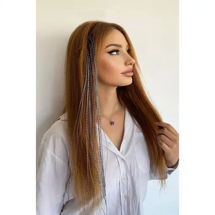 Karışık Renk Saç Aksesuarı / 50 cm