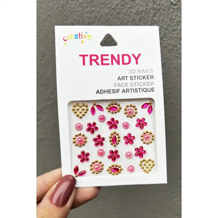 Pembe Renk Telefon Sticker/ Vücut Ve Yüz Sticker