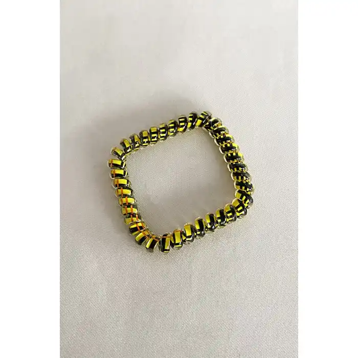 Sarı Renk Helezon Lastik Toka