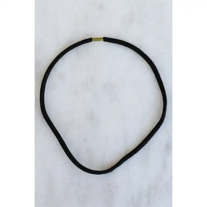 Siyah Renk Unisex İnce Saç Bandı