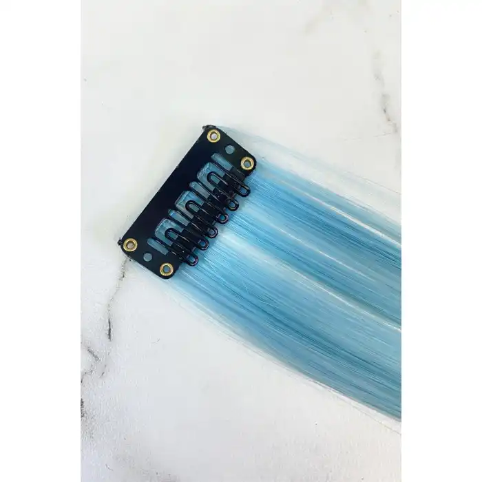 Yan Çıt Çıt Postiş / 3 Renk Ombre / 50 Cm