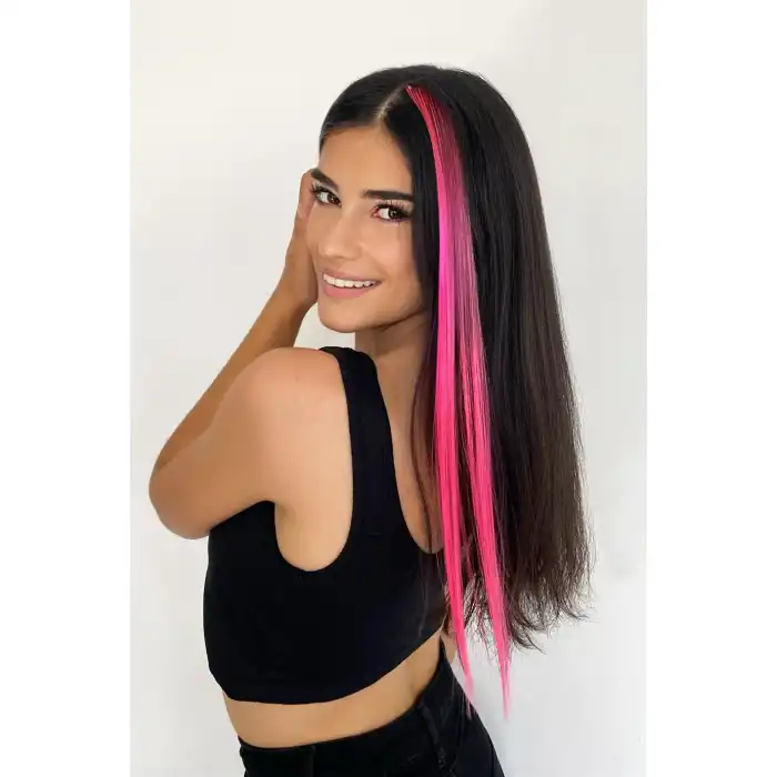 Yan Çıt Çıt Postiş / Ombre iki Renkli / 50 Cm