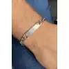 Gümüş Renk Zincir Çelik Bileklik (Unisex)