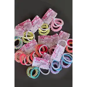 12li Karışık Renk Helezon ve Havlu Toka Set