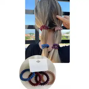 4lü Karışık Renk Helezon Lastik Toka