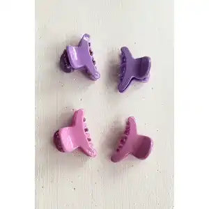 4lü Karışık Renk Küçük Boy Mandal Toka