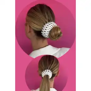 Beyaz Renk Mat Saç Aparatı