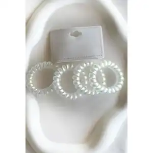 Dörtlü Beyaz Hologramlı Helezon Toka