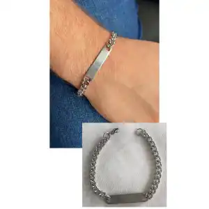 Gümüş Renk Zincir Çelik Bileklik (Unisex)